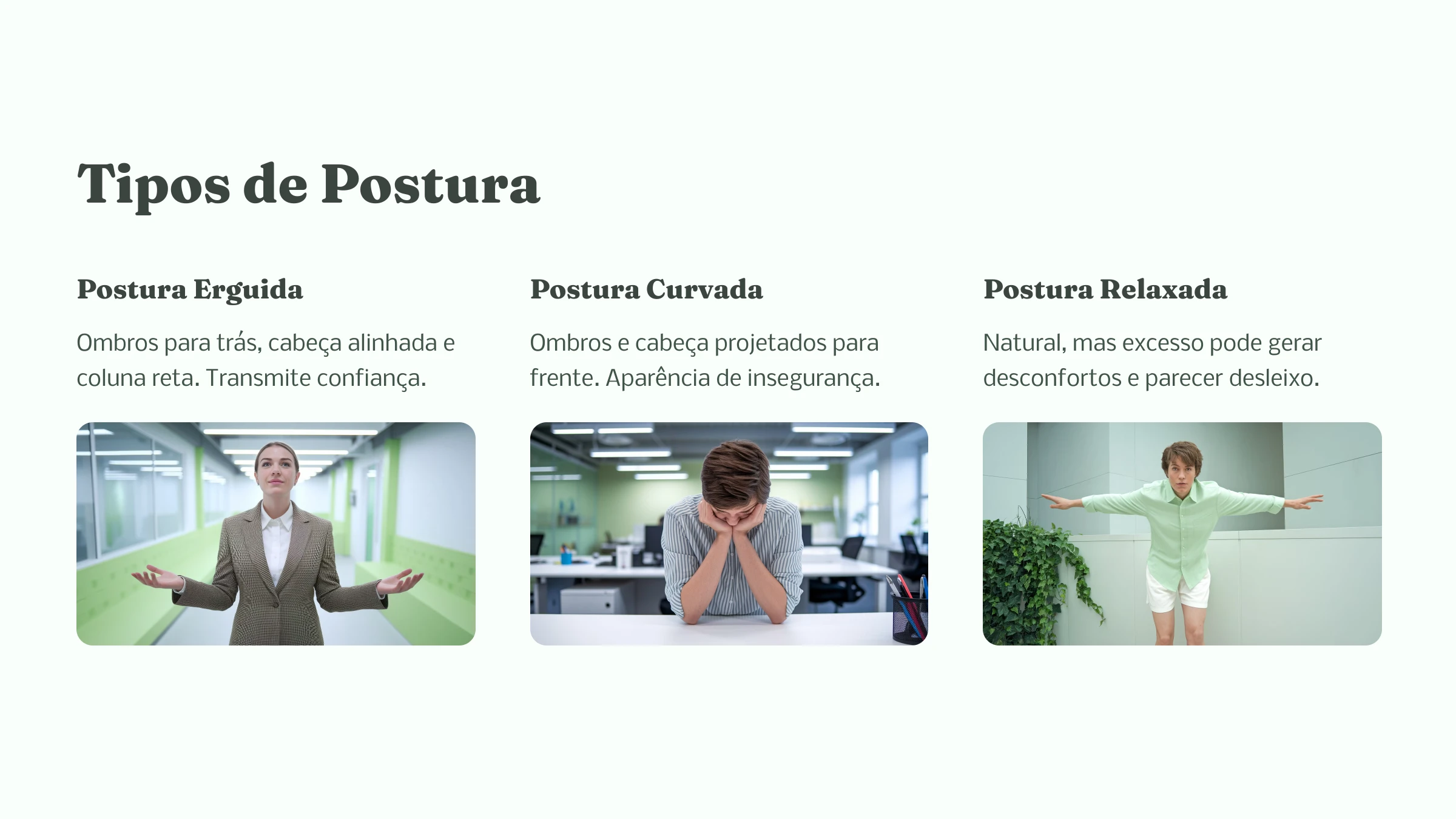 Aula 03 - Tipos de Postura lesson poster