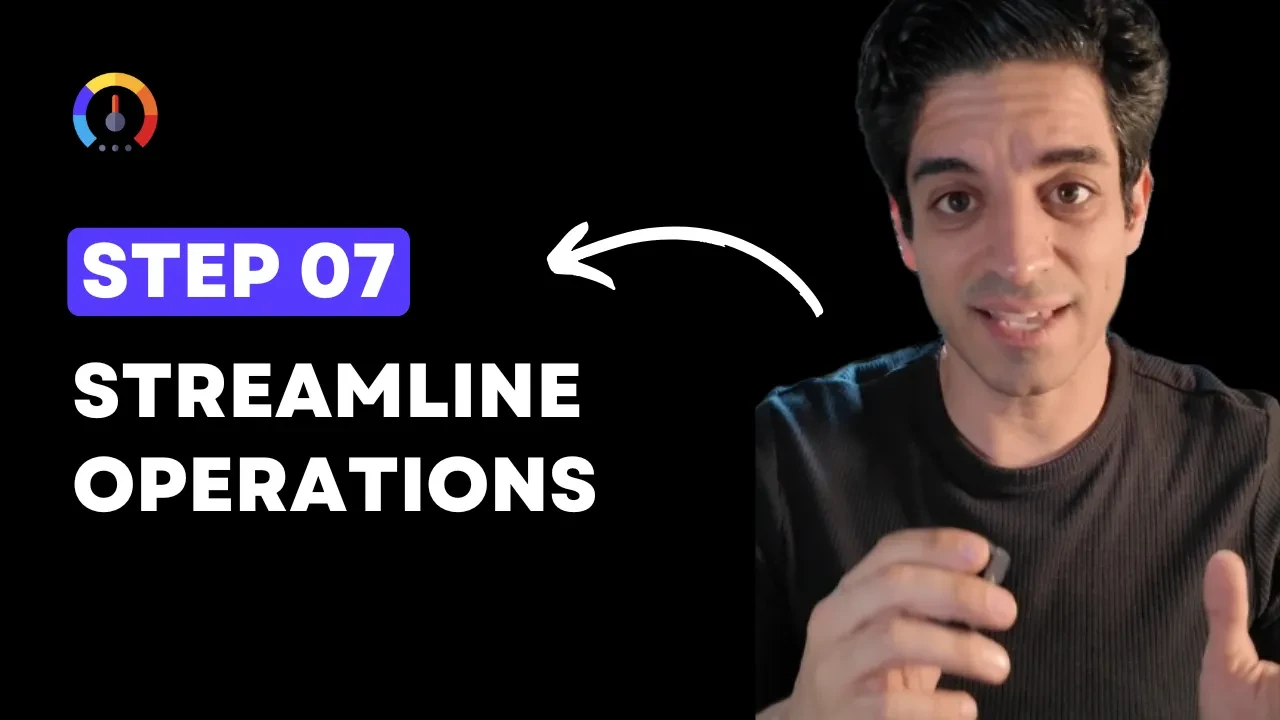 Step 7: Streamline Operations lesson poster