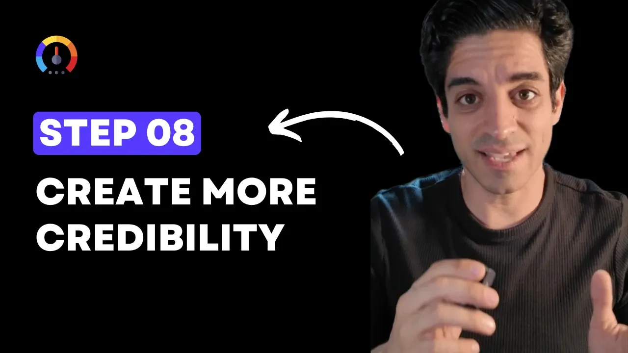 Step 8: Create More Credibility lesson poster