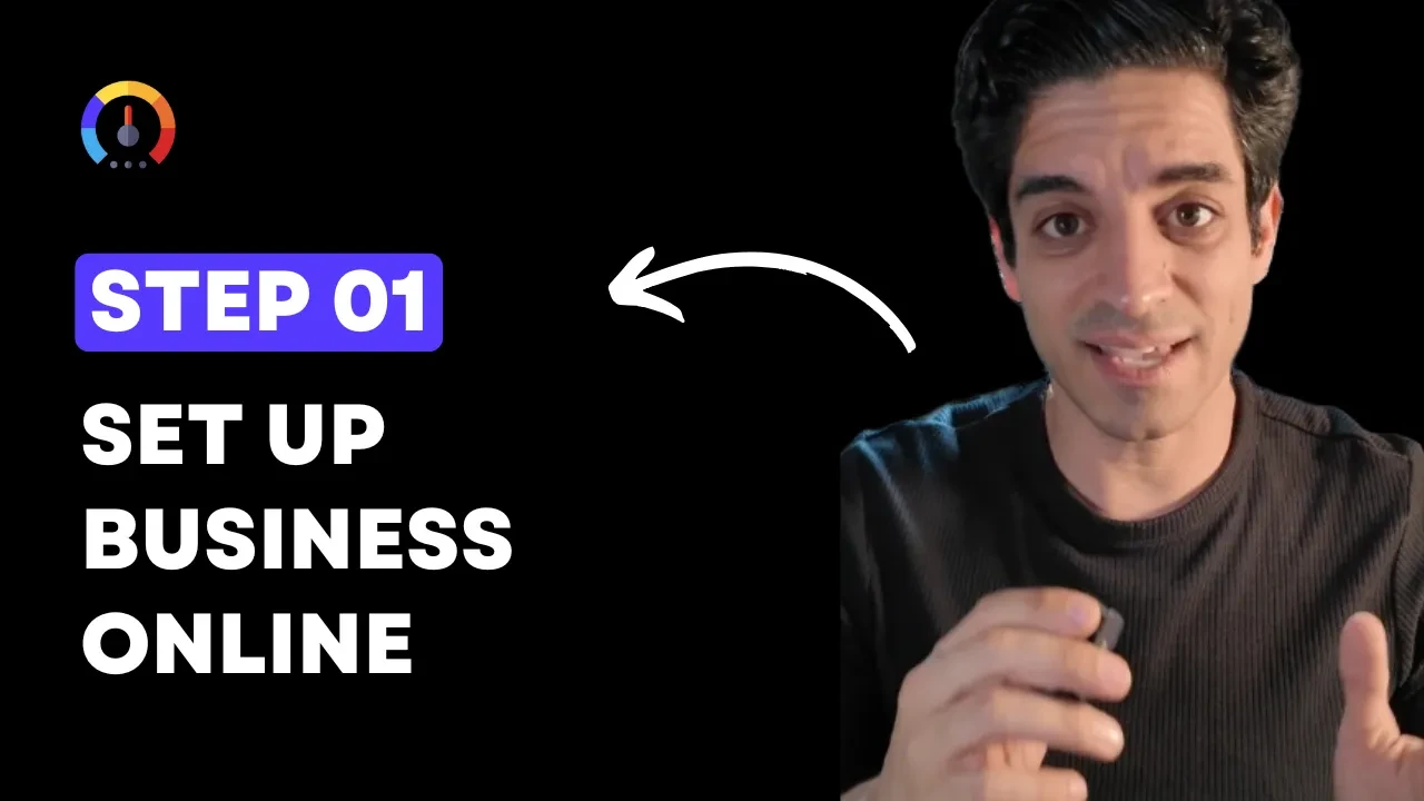 Step 1: Set Up Business Online lesson poster