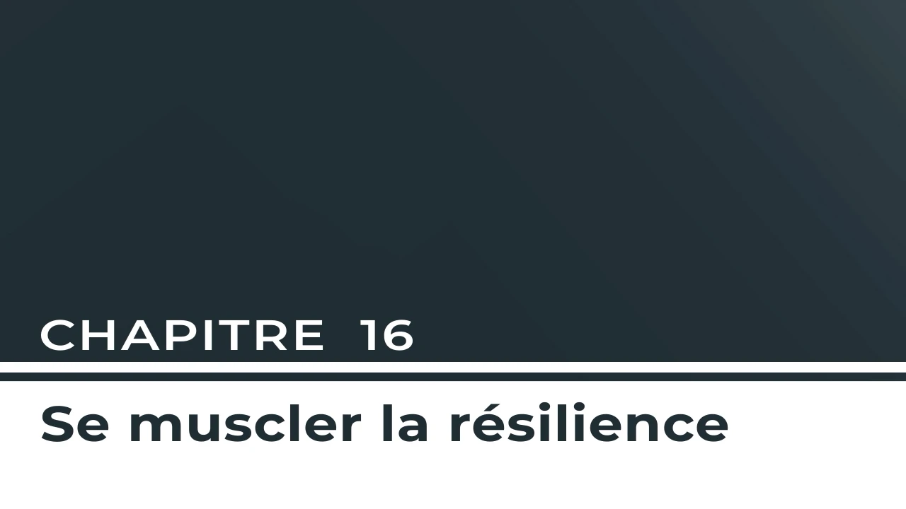 Chapitre 16 - Se muscler la résilience lesson poster