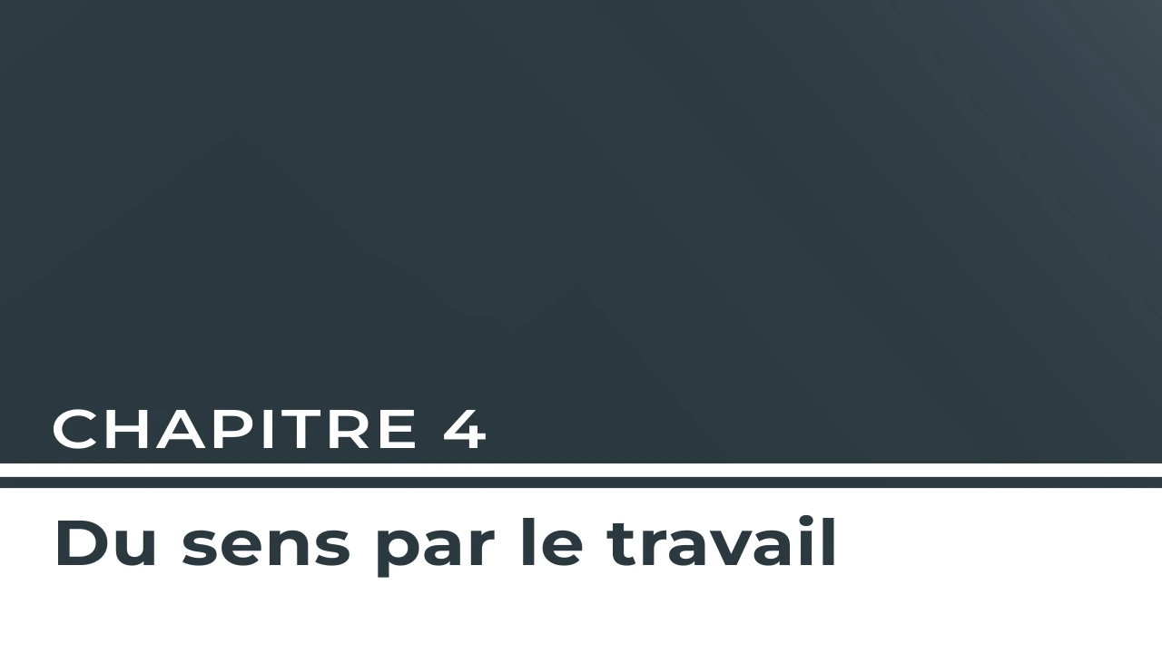Chapitre 4 - Du sens par le travail lesson poster