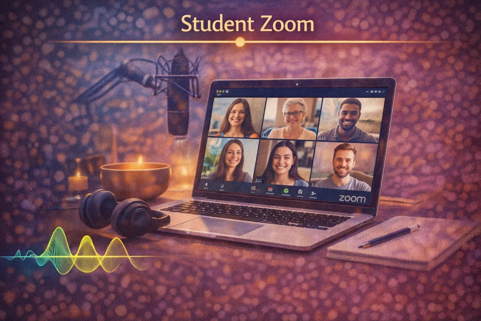 Welcome: Student Zoom  lesson poster