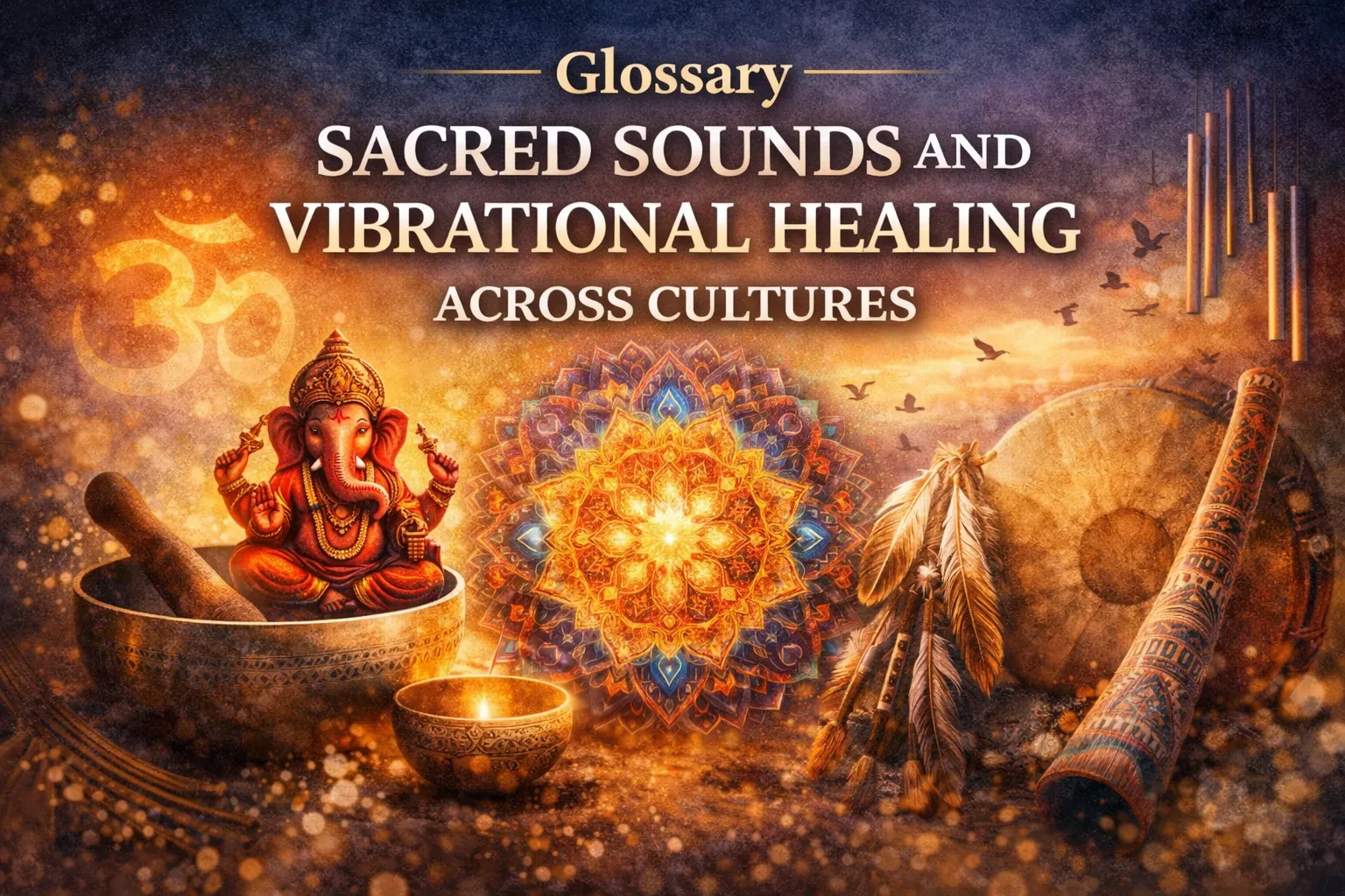 Glossary - Sacred Sounds and Vibrational Healing Across Cultures lesson poster