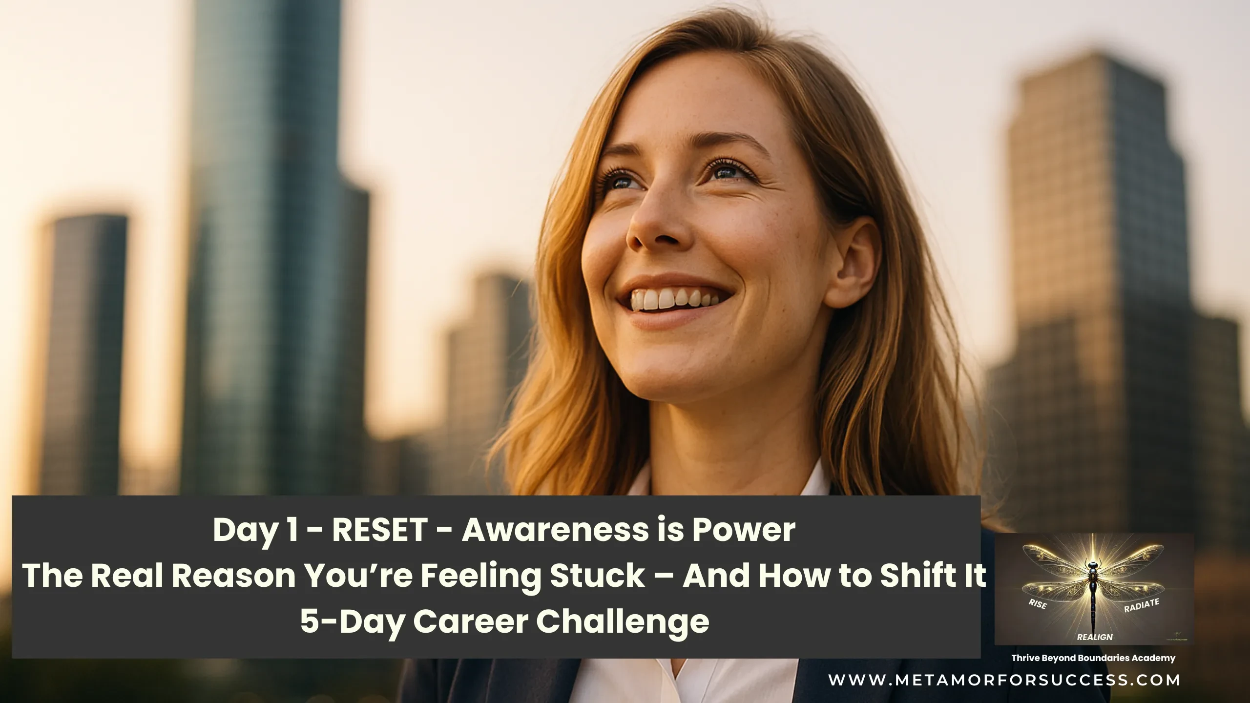 Module 1 - Day 1 - RESET – The Power of Awareness - Spot the Stress Before It Sabotages You lesson poster