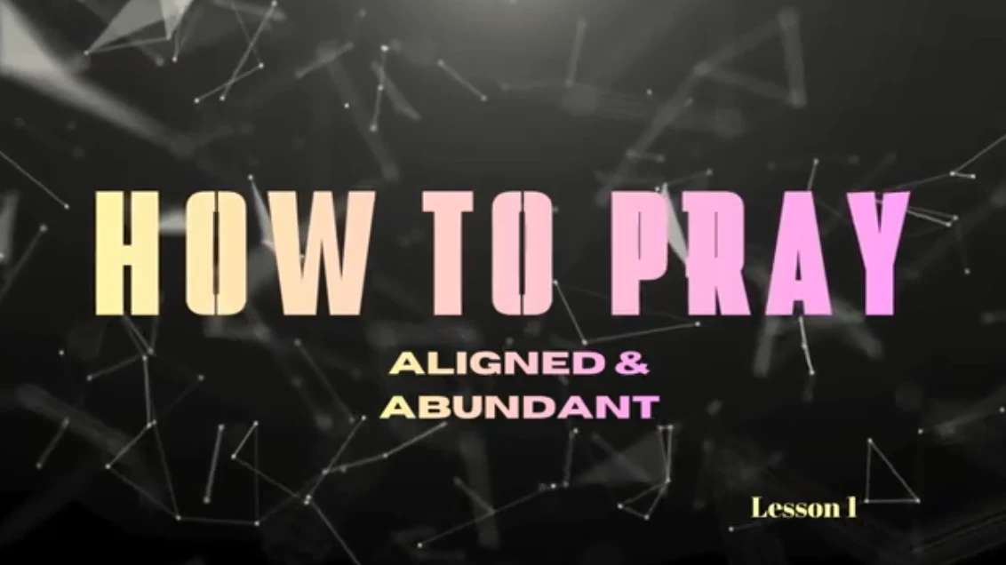 🌸 Lesson 1: How to Pray lesson poster