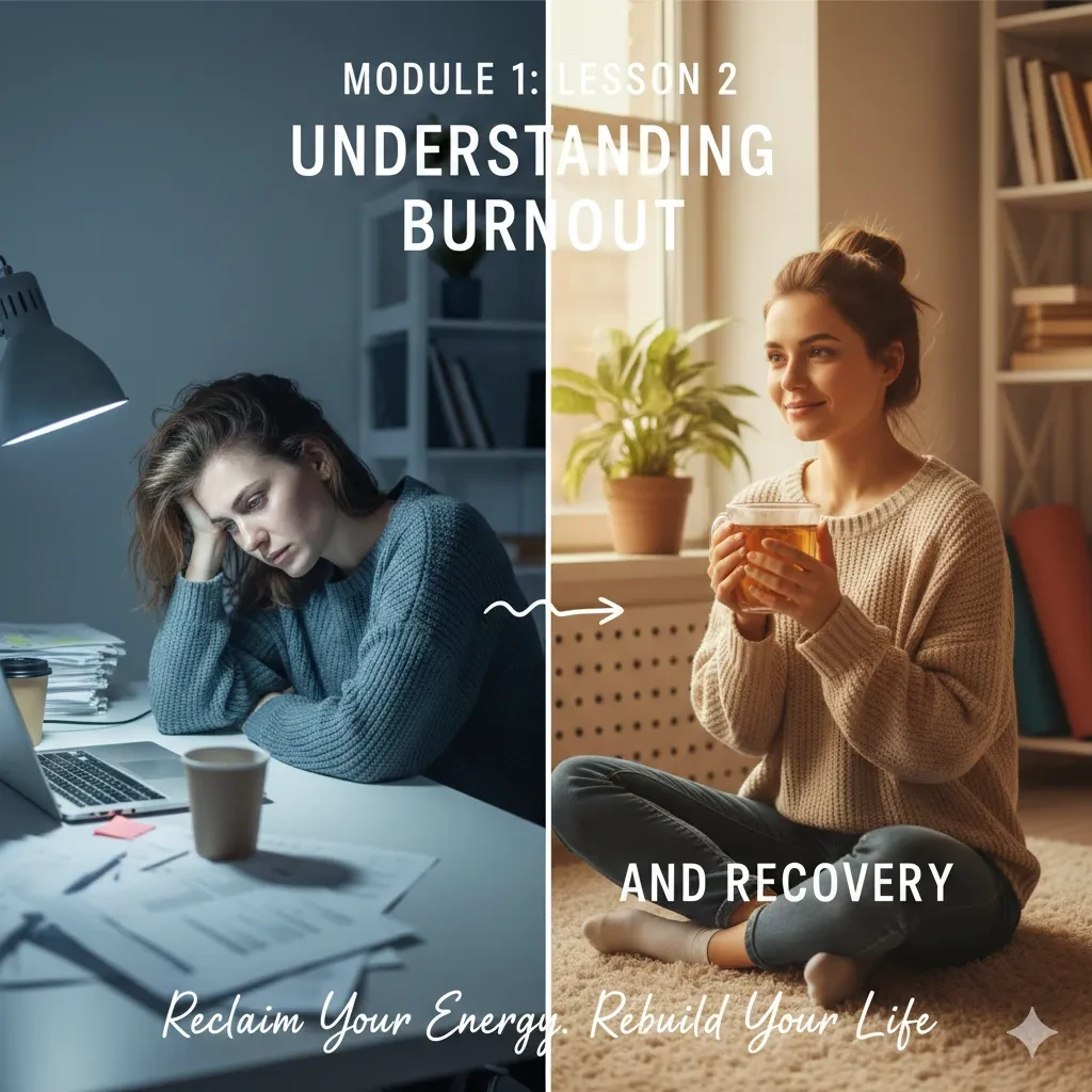 Lesson 2: Understanding Burnout and Recovery lesson poster