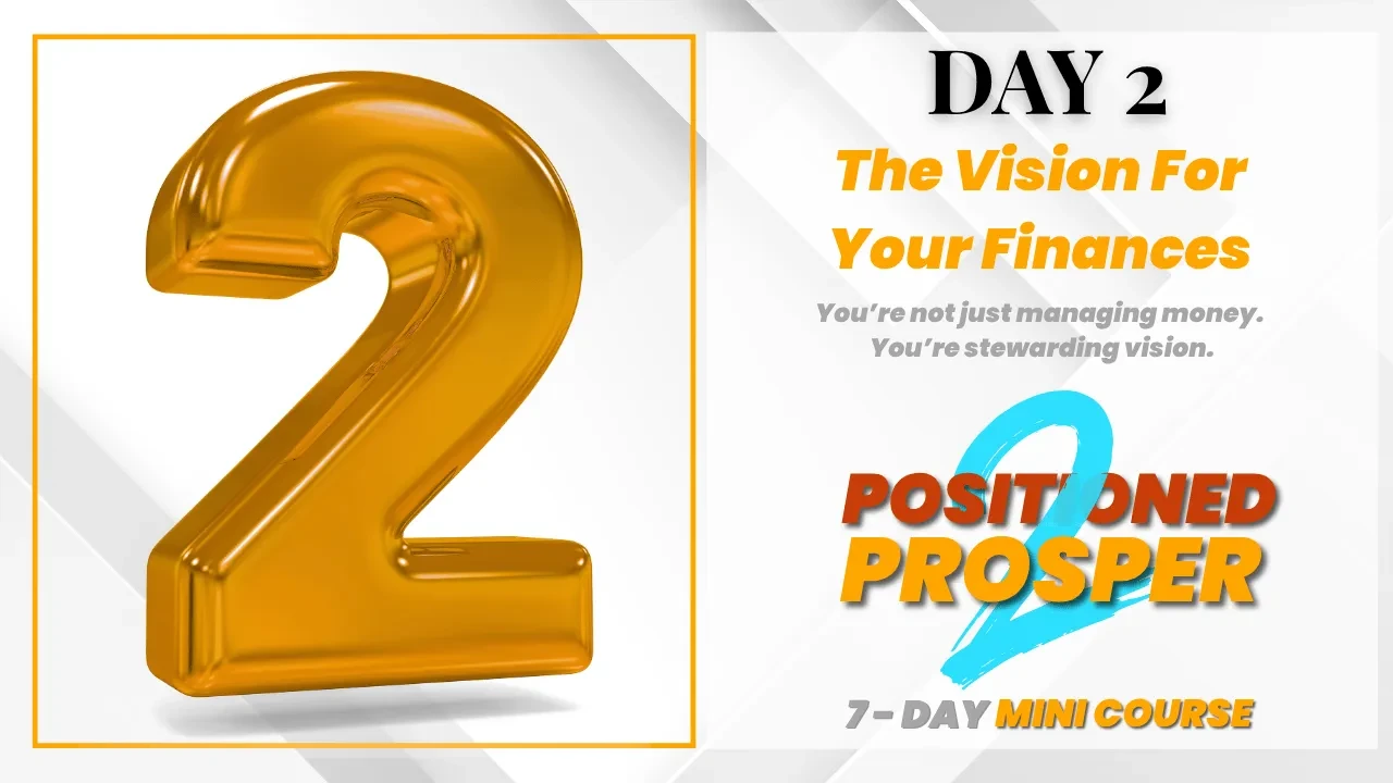 Day 2 - How to seek God's vision lesson poster