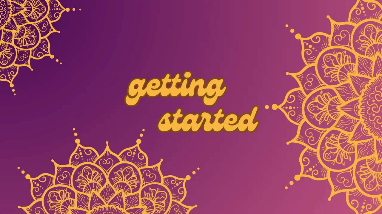 Getting Started lesson poster