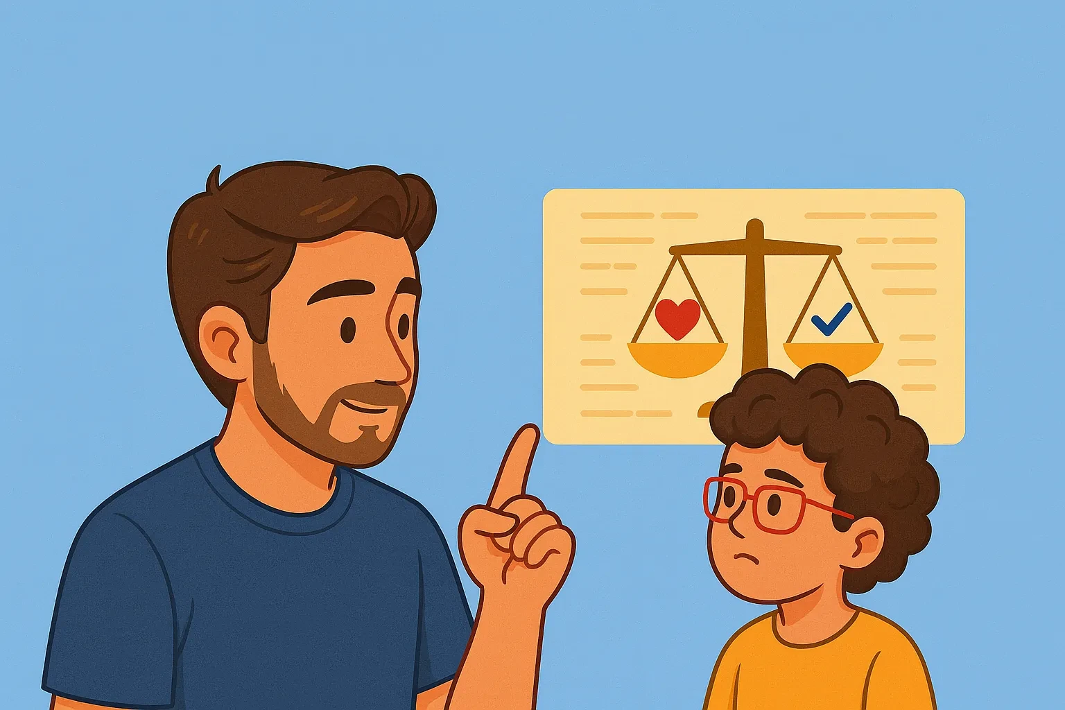 ⚖️ El poder de las consecuencias: educar sin miedo, con límites lesson poster