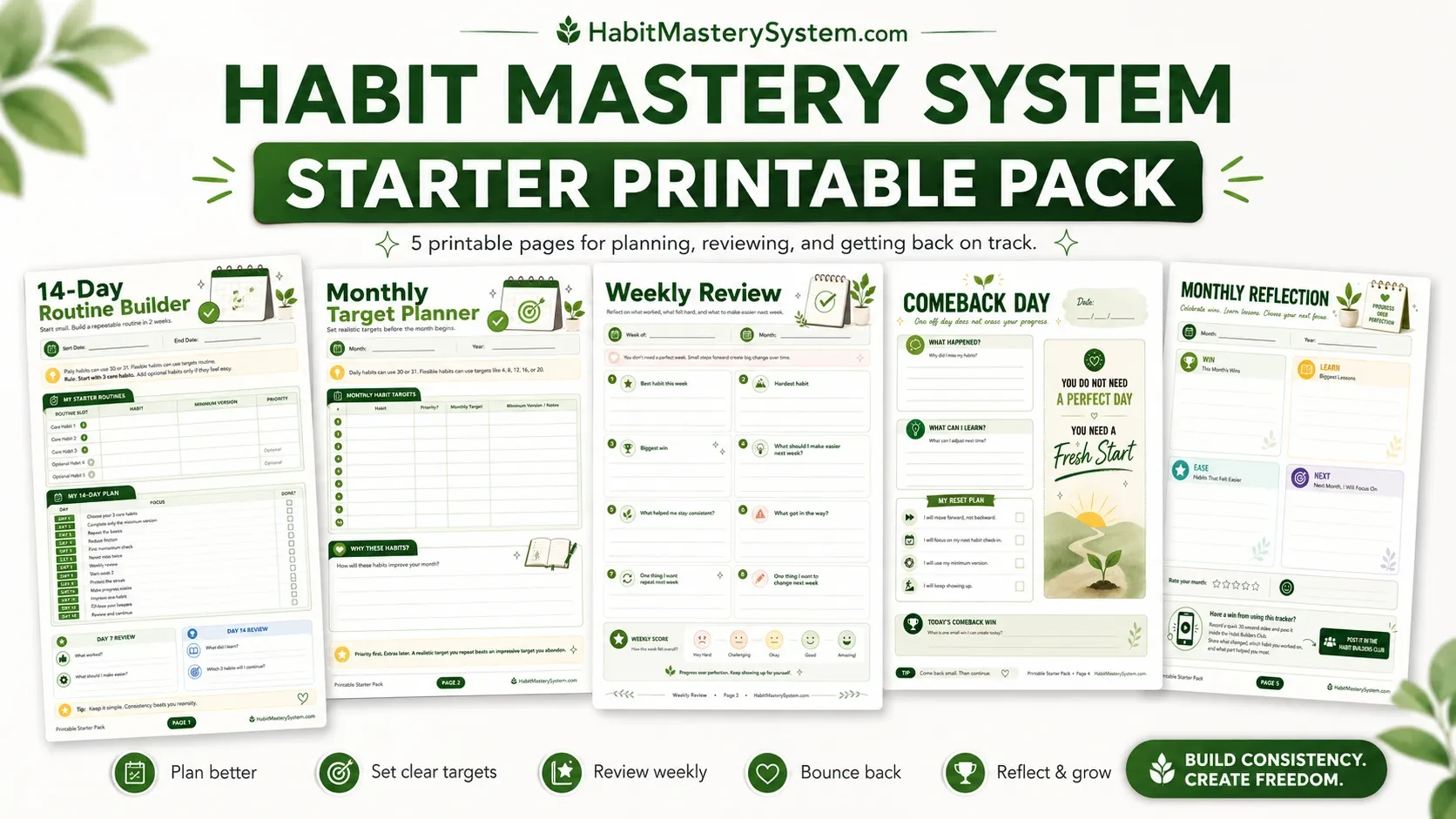 🖨️ Starter Printable Pack lesson poster
