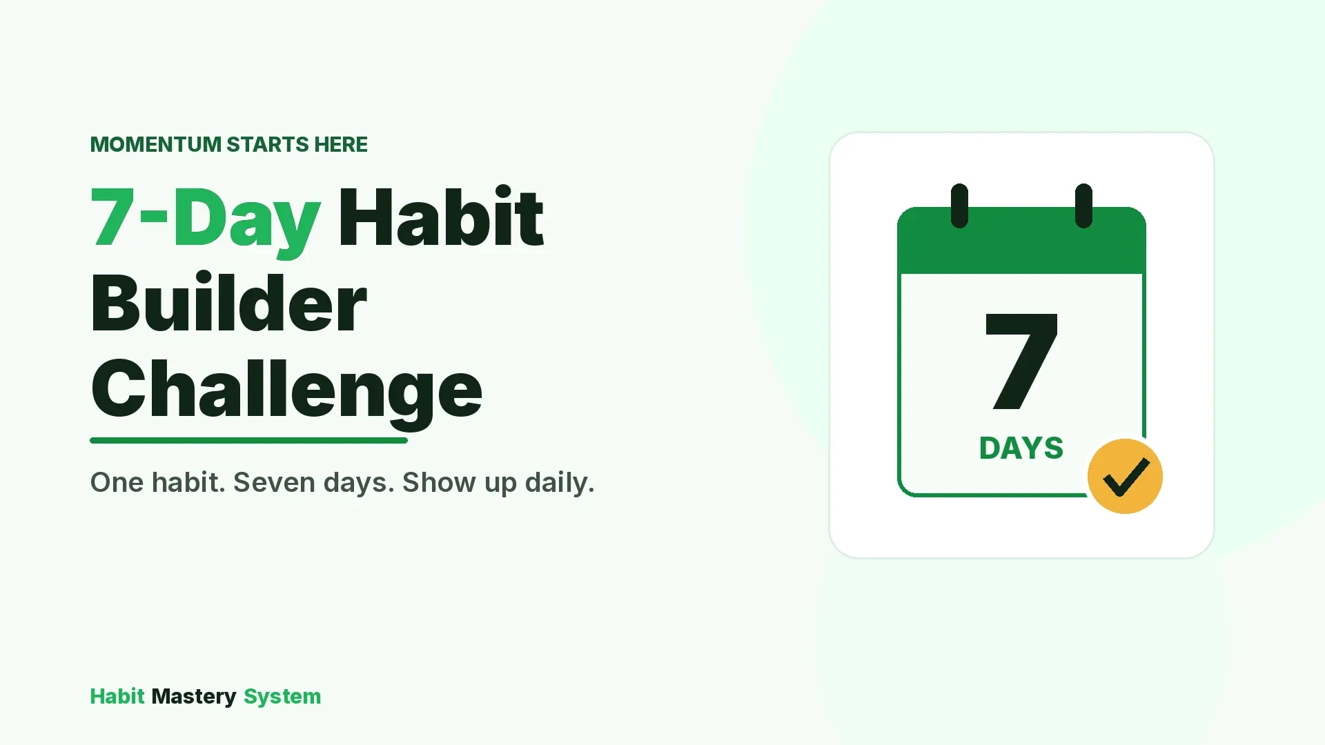🔥 7-Day Habit Builder Challenge lesson poster