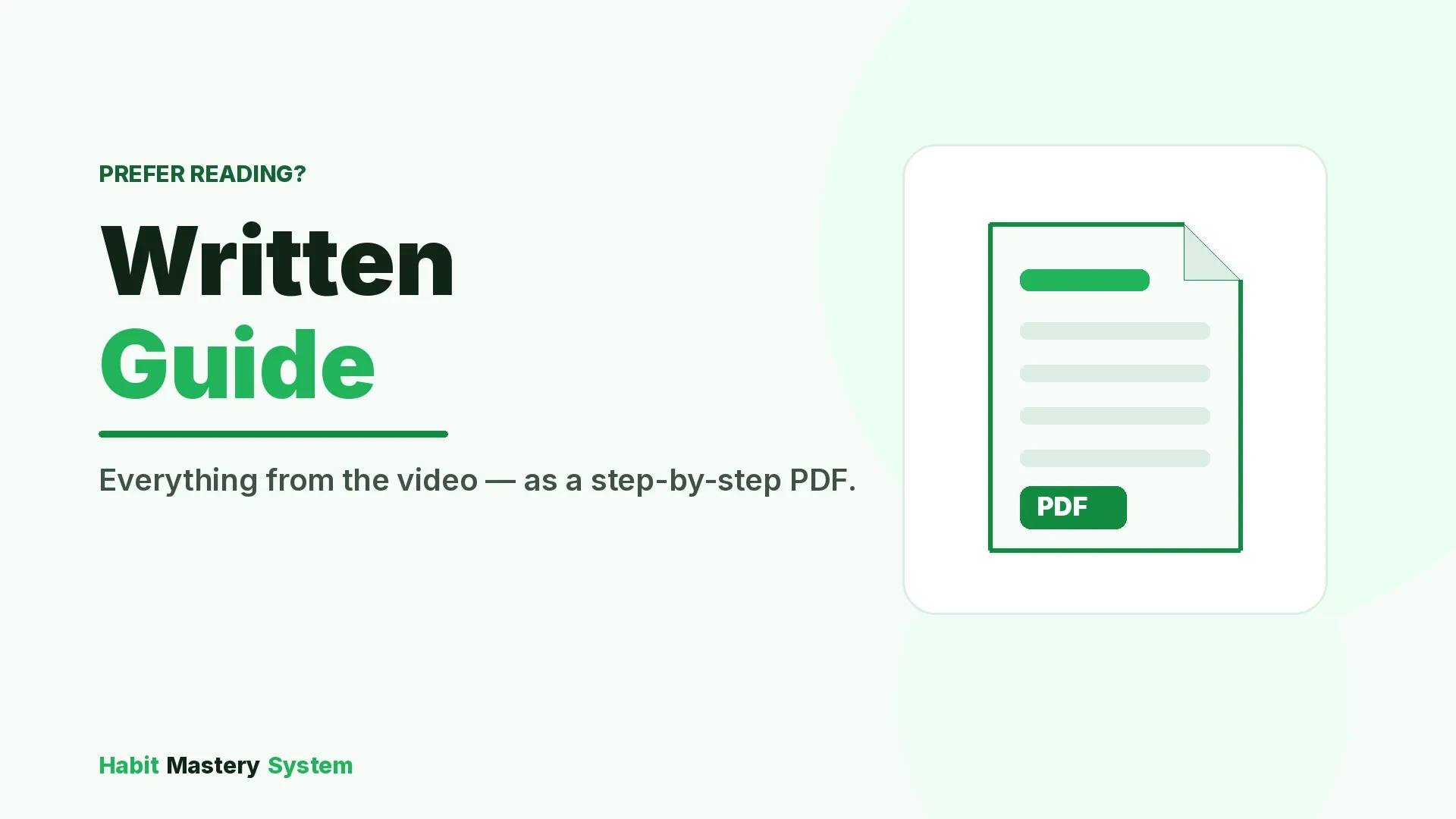 📋 Written Guide (PDF instructions) lesson poster