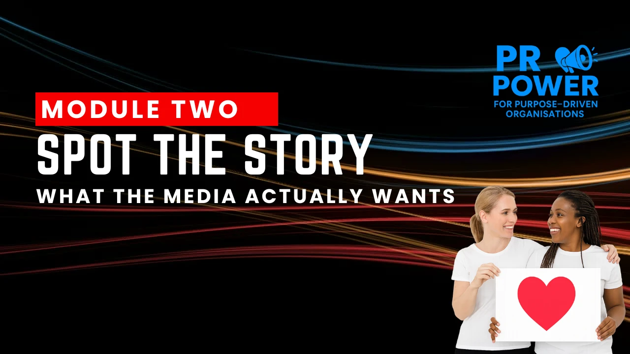 Spot the Story – What the Media Actually Wants lesson poster