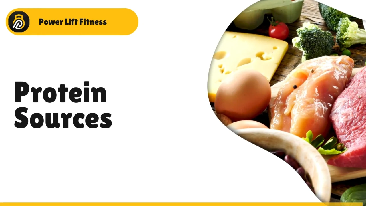 Protein sources lesson poster