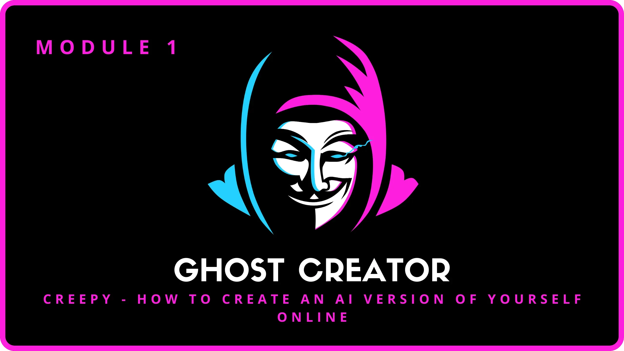 31. CREEPY - How to Create an AI Version of Yourself Online lesson poster