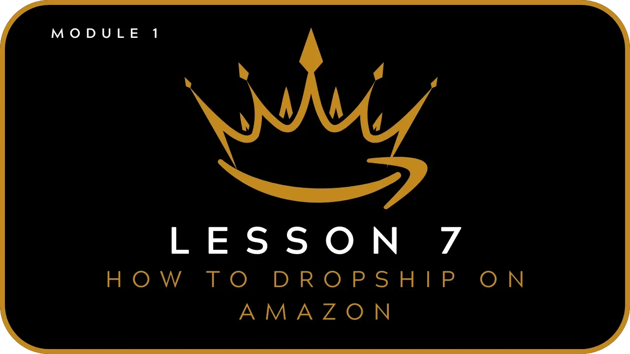 How To Find Products To Dropship On Amazon (Method #3) lesson poster