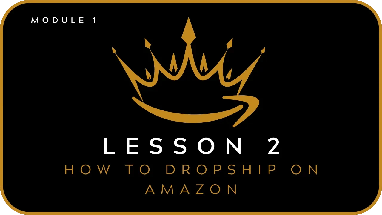 What is dropshipping and how to do it on Amazon lesson poster