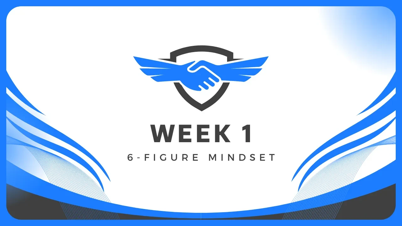 6-Figure Mindset lesson poster