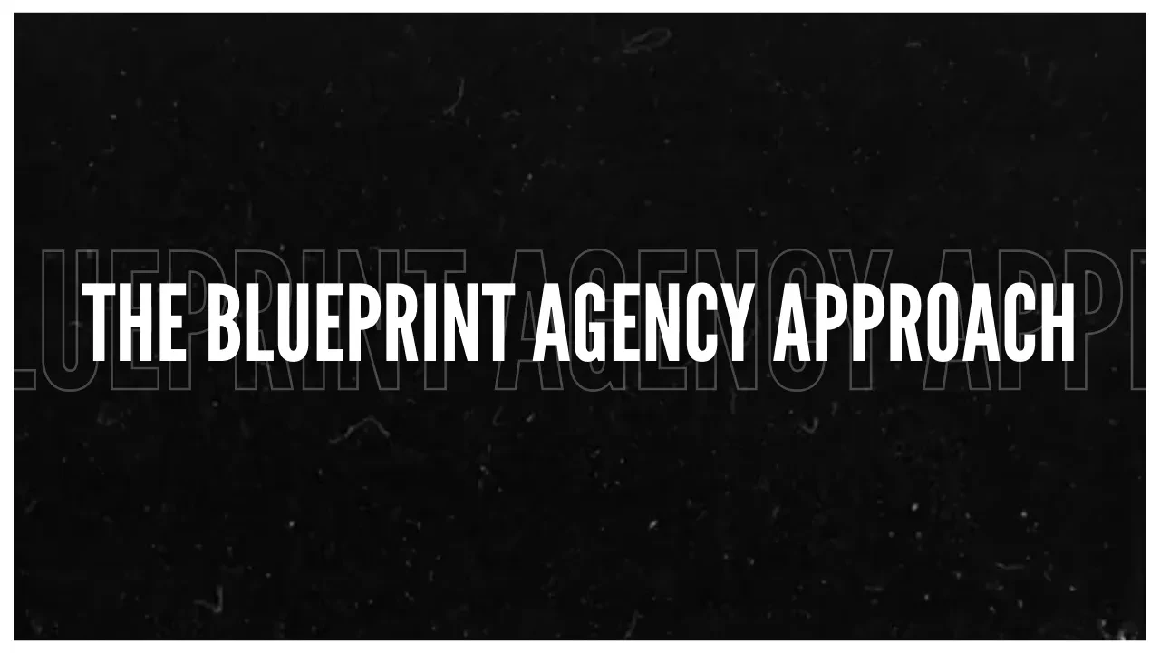 The Blueprint Agency Approach lesson poster