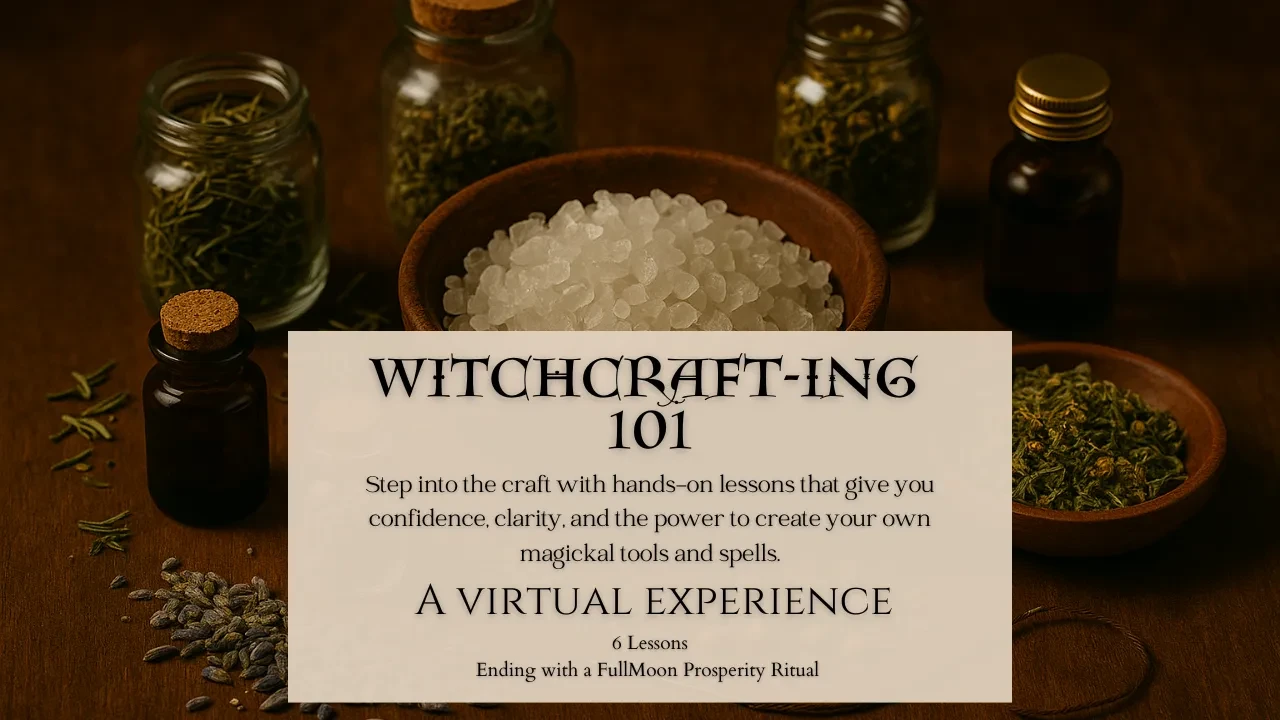 Welcome & Magickal Incense lesson poster