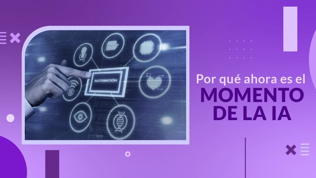Por qué ahora es el momento de la IA lesson poster