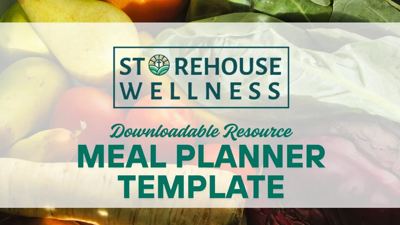 Meal Planner Blank lesson poster