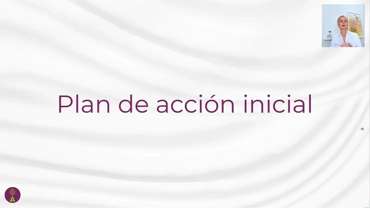 Plan de acción inicial lesson poster