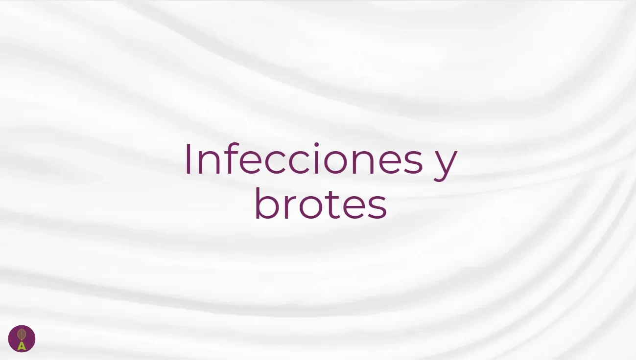 Infecciones y brotes lesson poster