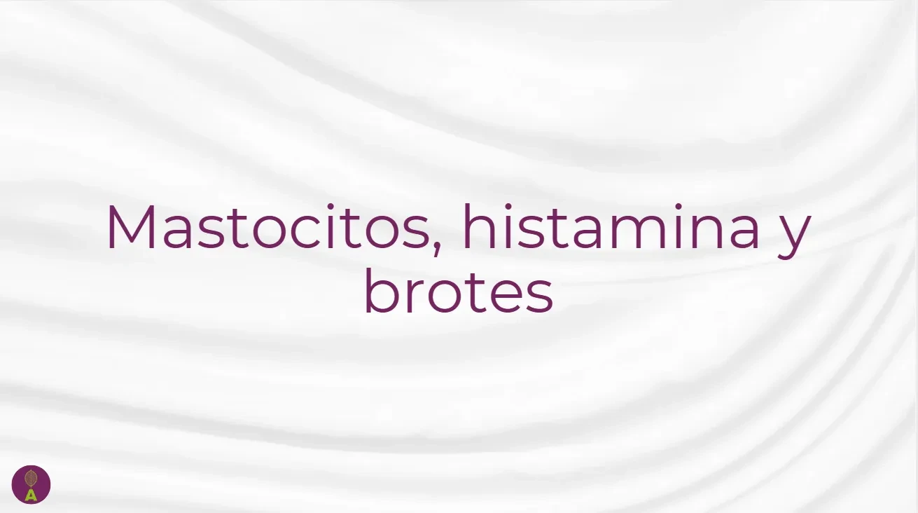 Mastocitos, histamina y brotes lesson poster