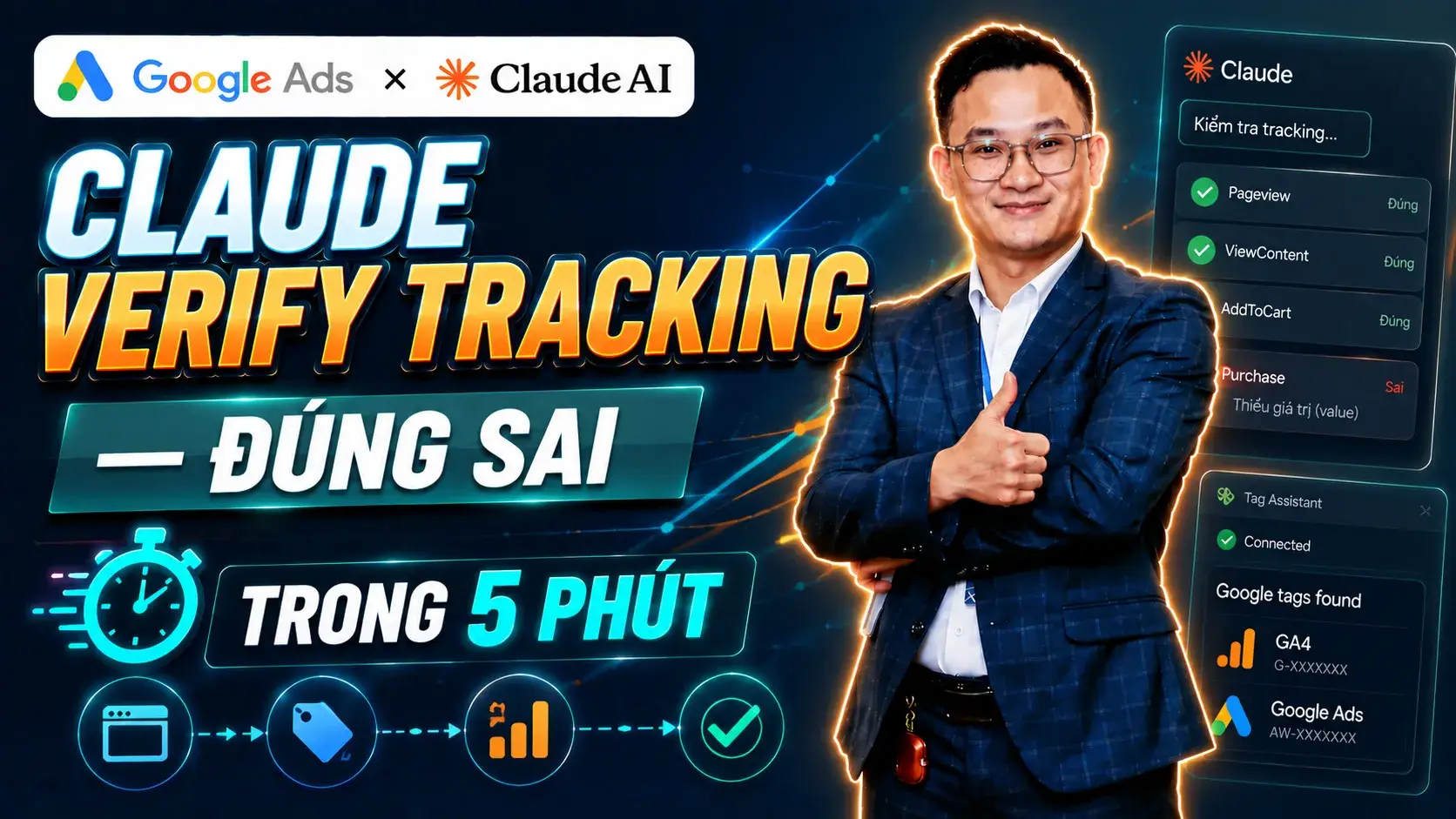 Bài 2.6 - Claude verify tracking — đúng sai trong 5 phút
