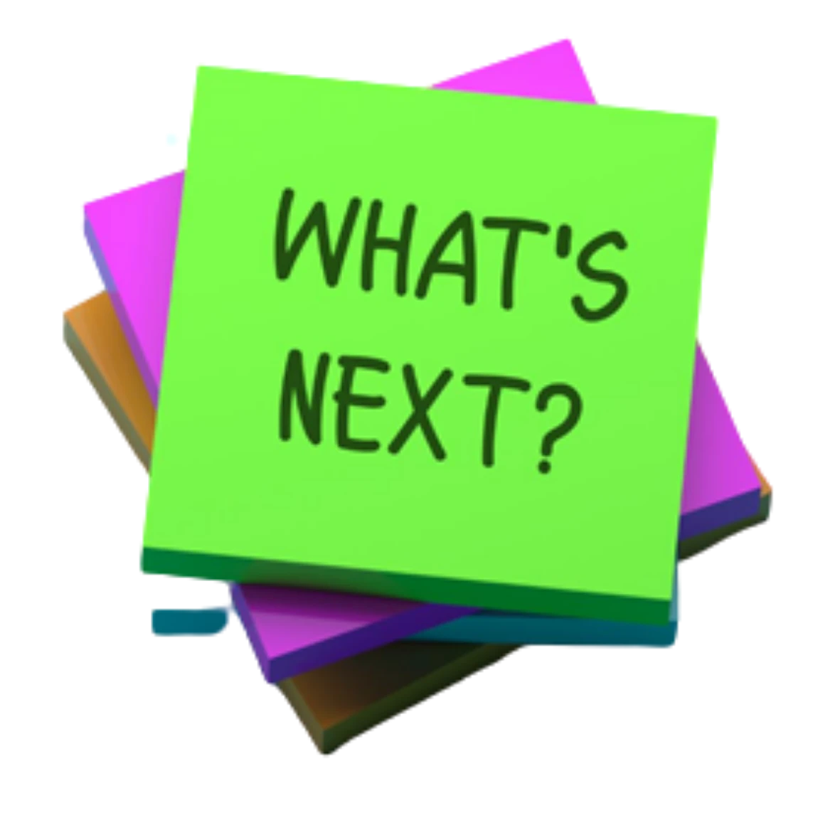 What's next? lesson poster