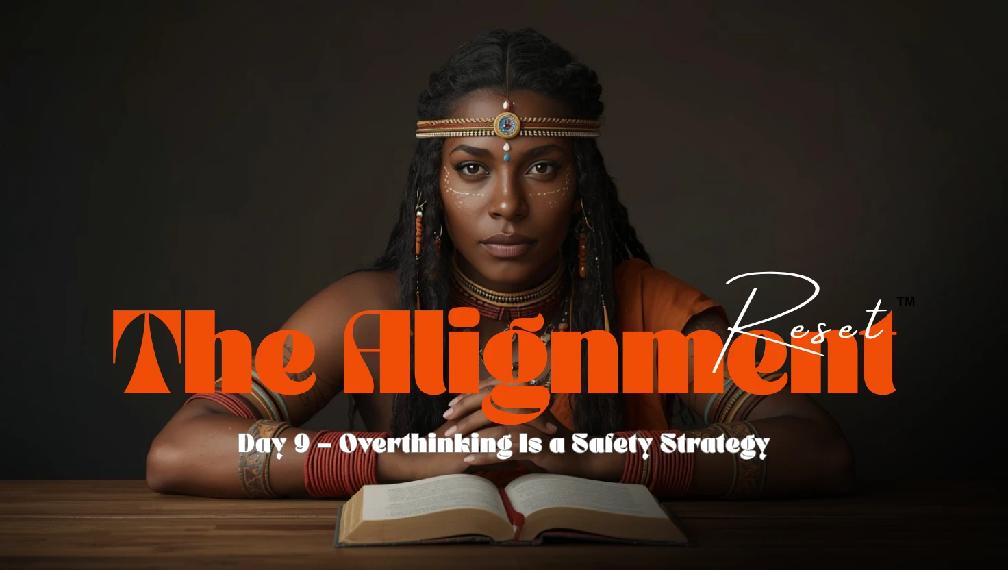DAY 9 — Overthinking Is a Safety Strategy lesson poster