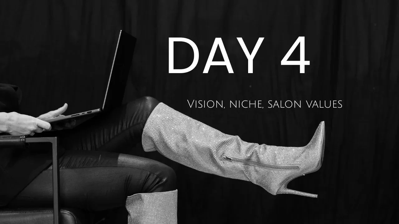 Your Vision, Niche & Values lesson poster