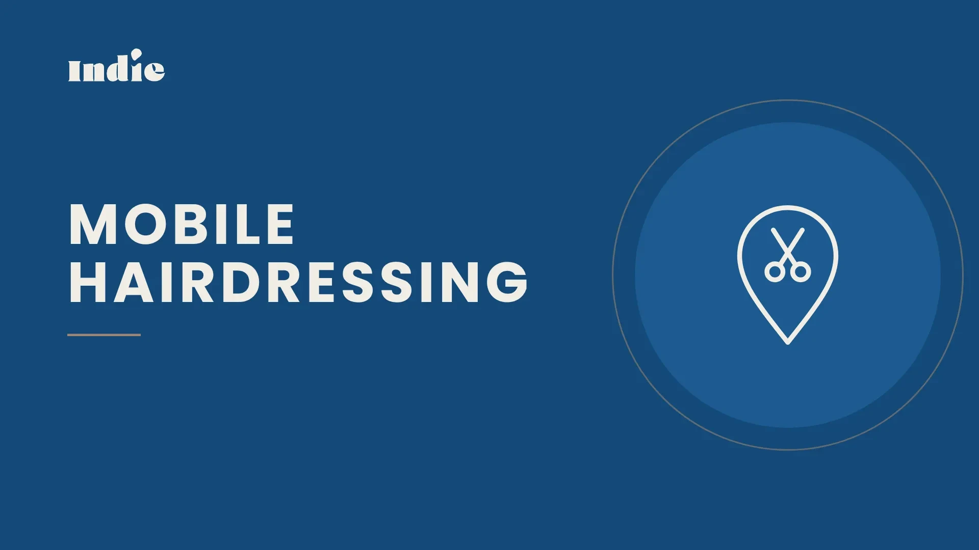 Mobile Hairdressing lesson poster