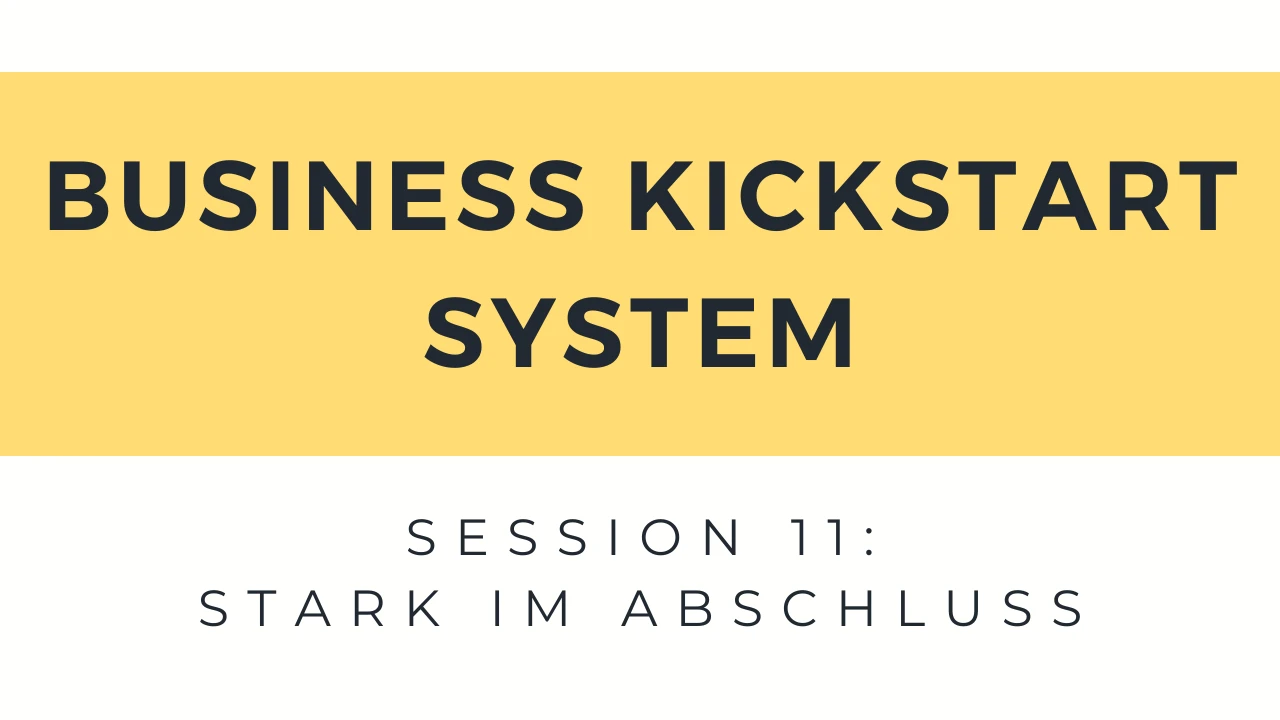 Session 11: Stark im Abschluss lesson poster