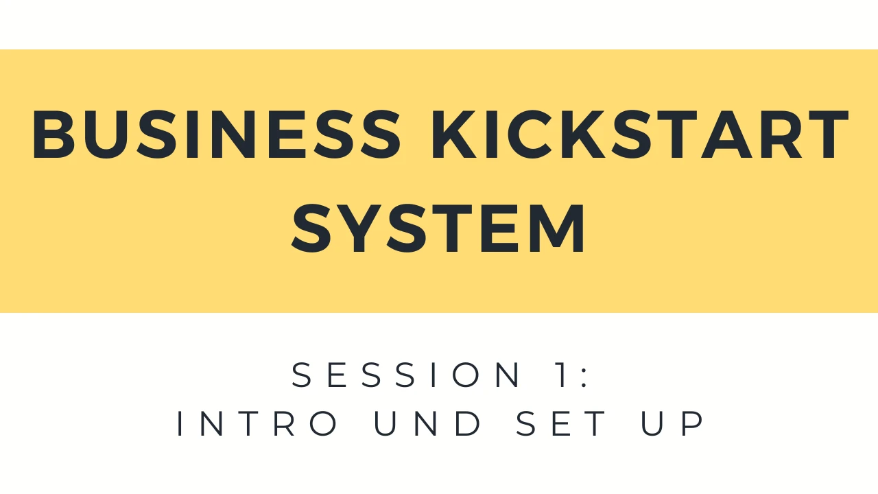 Session 1: Intro und Setup lesson poster