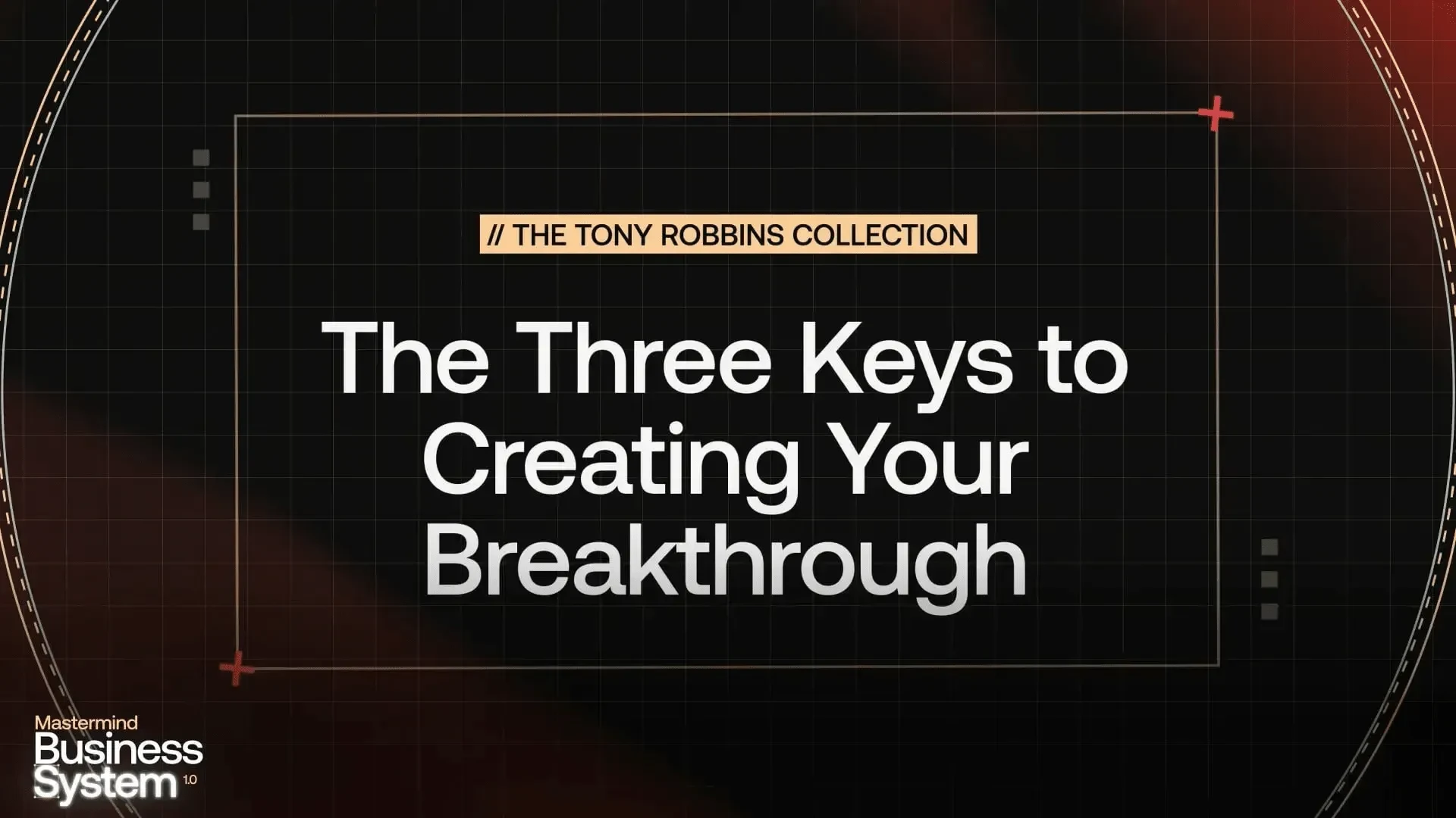 The Three Keys to Creating Your Breakthrough lesson poster