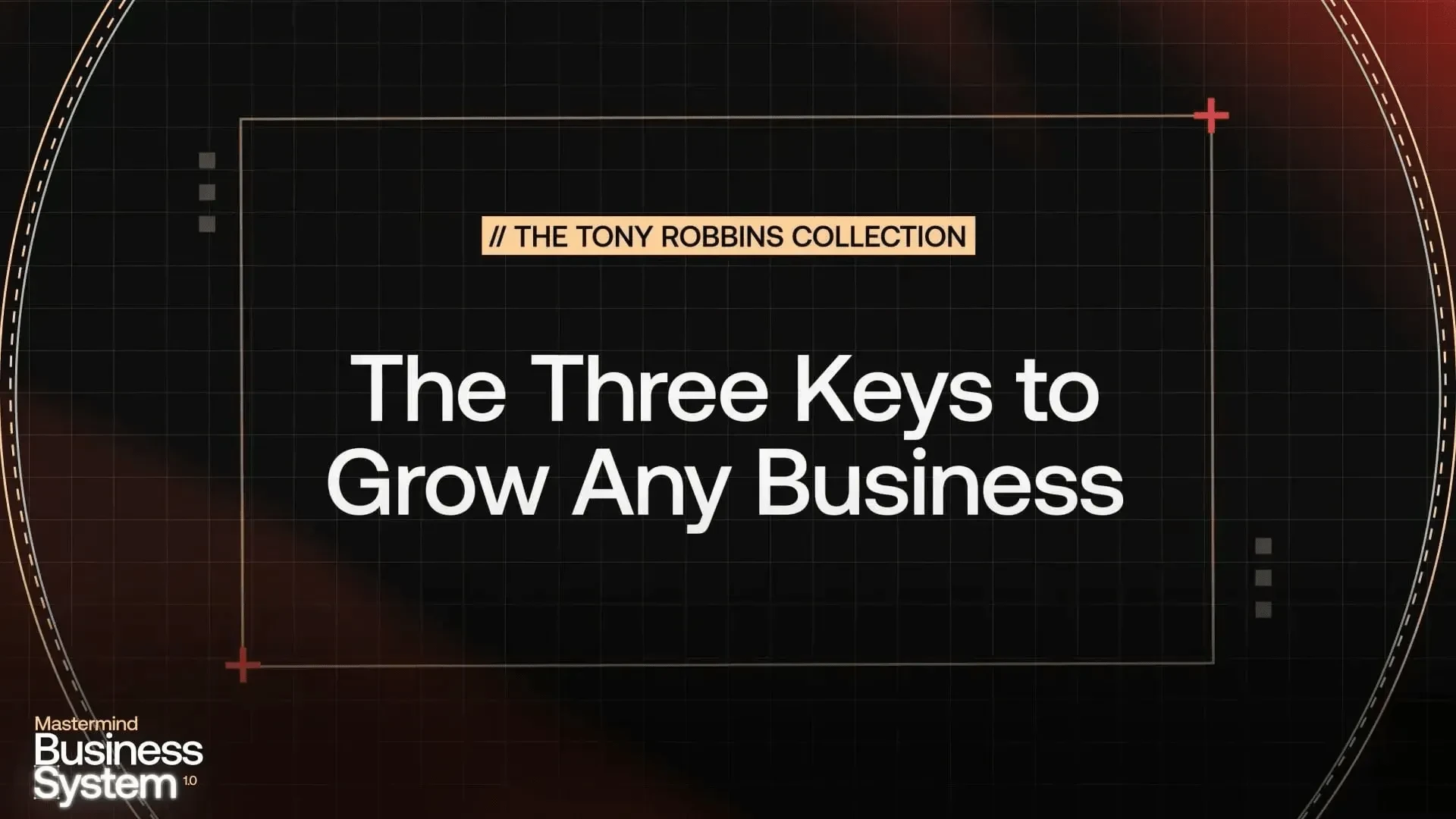 The Three Keys to Grow Any Business lesson poster