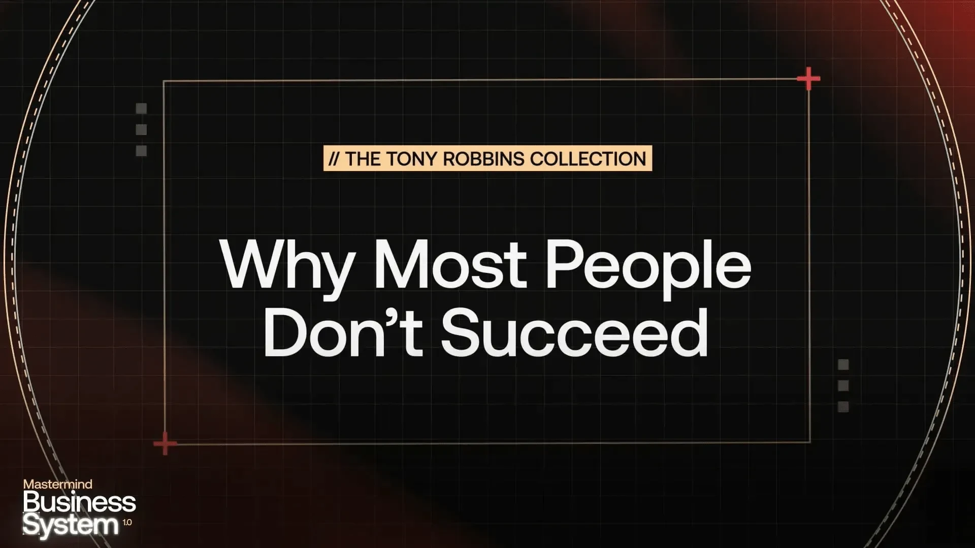 Why Most People Don't Succeed lesson poster