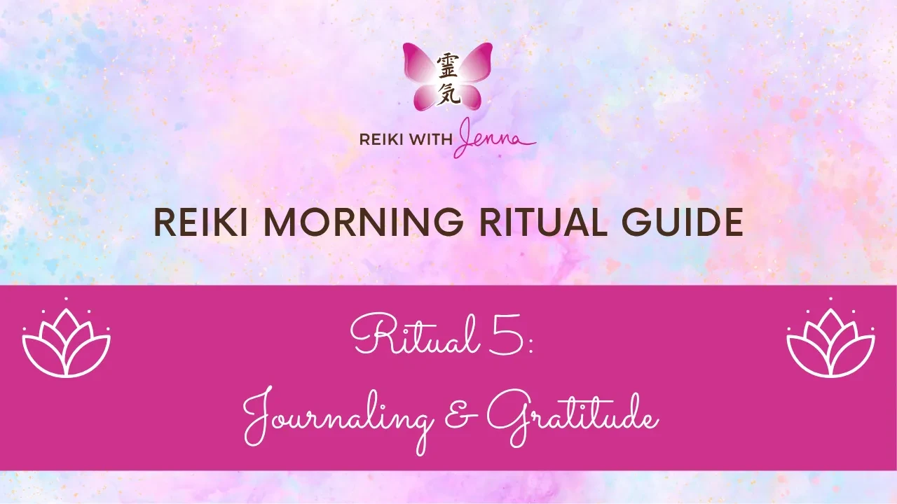 Ritual 5: Journaling & Gratitude lesson poster