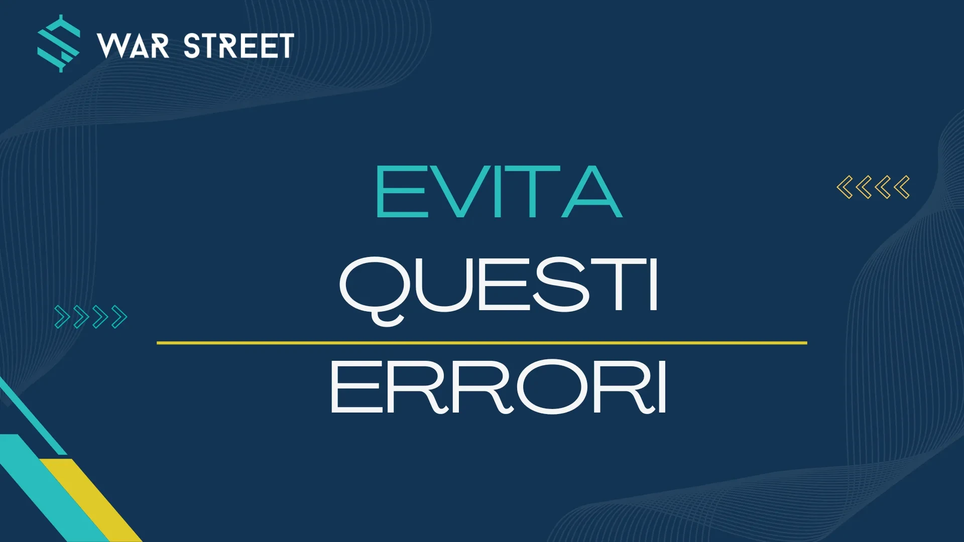 Evita questi errori lesson poster