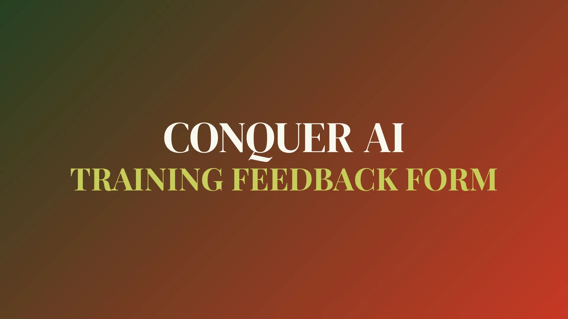 Feedback Form lesson poster