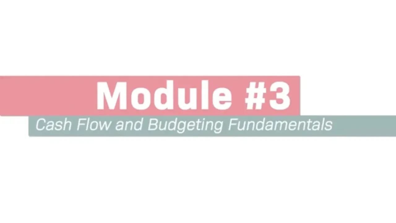 Module 3: Cash Flow & Budgeting Fundamentals lesson poster