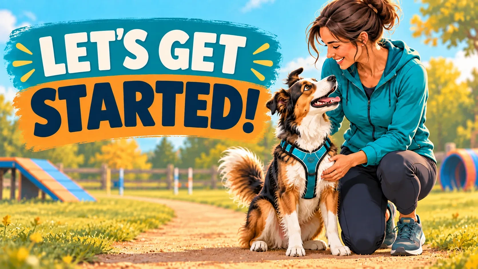 Let's get started! lesson poster