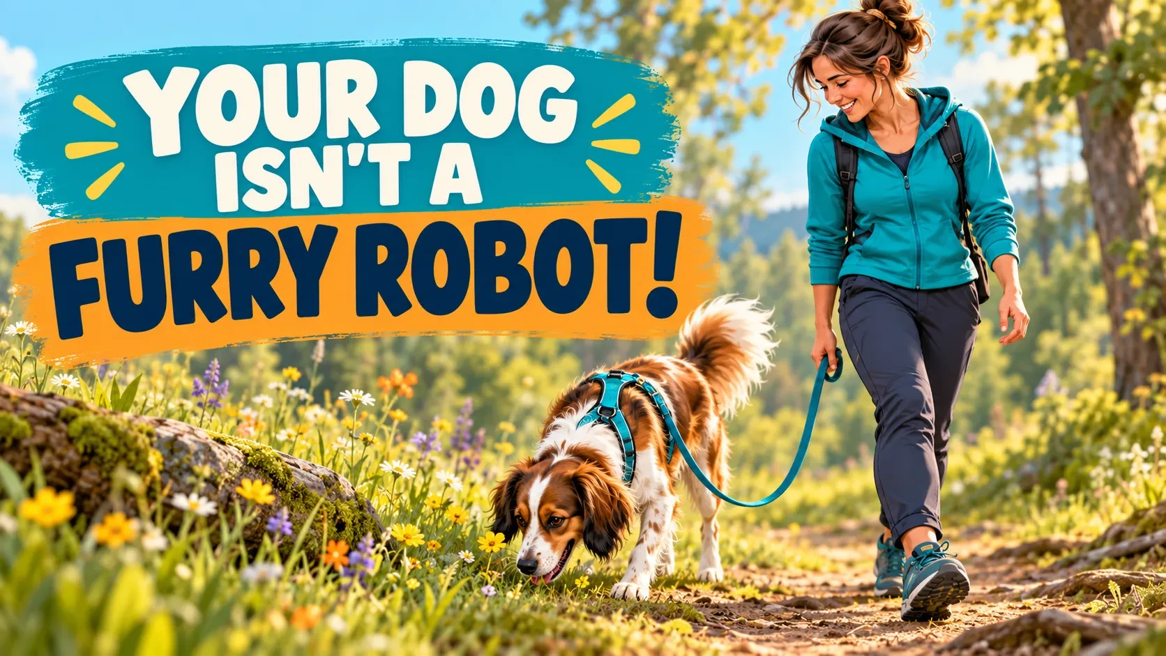 Your Dog Isn’t a Furry Robot lesson poster