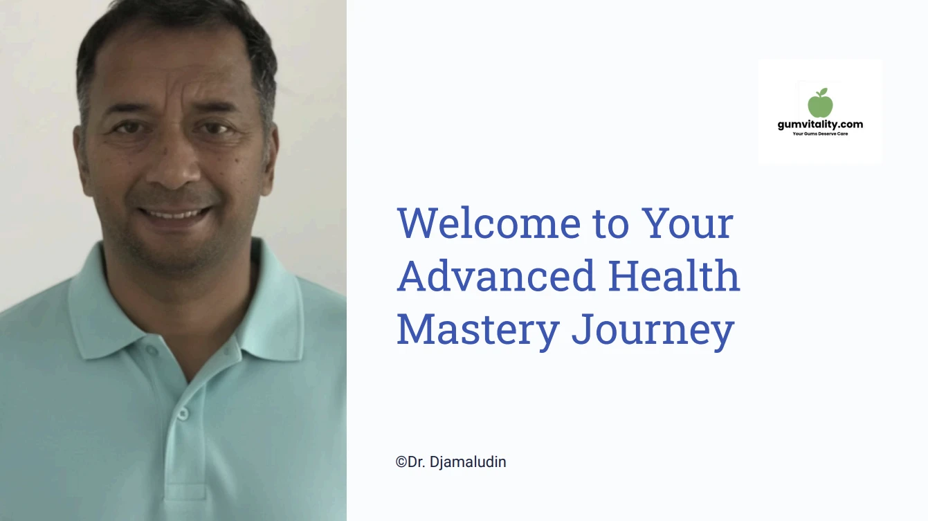 Welcome to Your Advanced Health Mastery Journey lesson poster