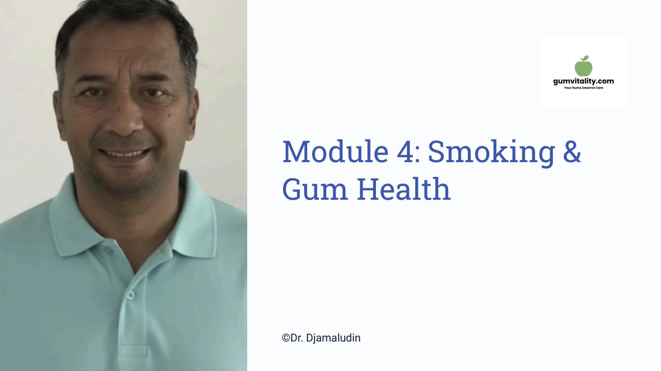Module 4: Smoking & Gum Health lesson poster