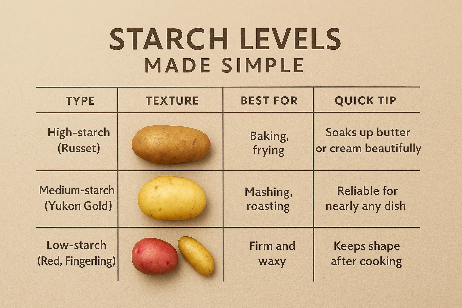 Lesson 2: Starch Levels Made Simple lesson poster
