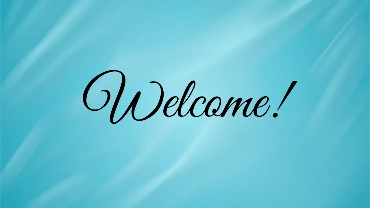 Welcome! lesson poster